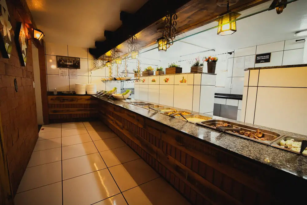 Buffet por quilo do Restaurante Vó Chica em São Bento do Sul